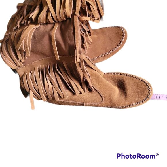 LC Lauren Conrad Women's Fringe Moccasin Boot - 8.5 - Picture 8 of 8